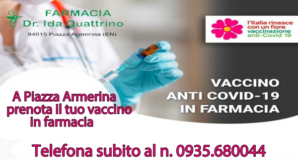 Prenota il tuo vaccino a Piazza Armerina