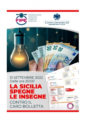 &quot;La Sicilia spegne le insegne: iniziativa regionale Fipe Confcommercio